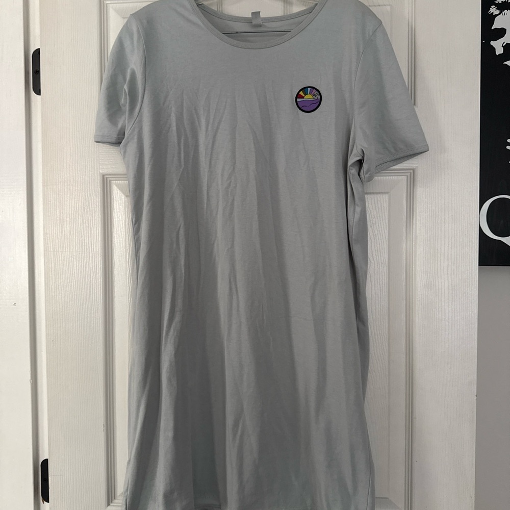 Ripzone Light Gray Tee Dress